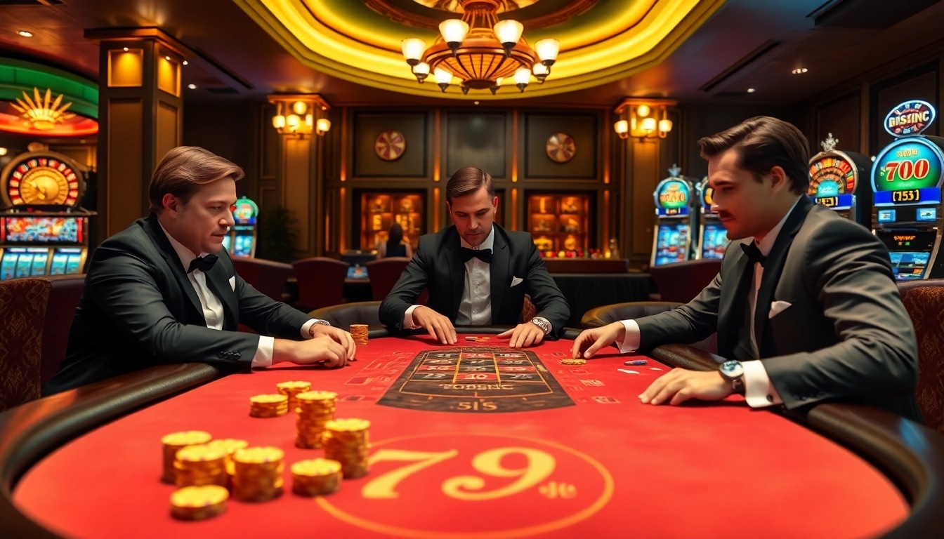 Engaging players at the 789club poker table enjoying a thrilling casino experience.