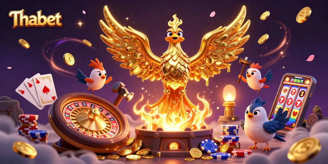 Experience thrilling gaming with Thabet's molten phoenix, roulette, and lucky coins!