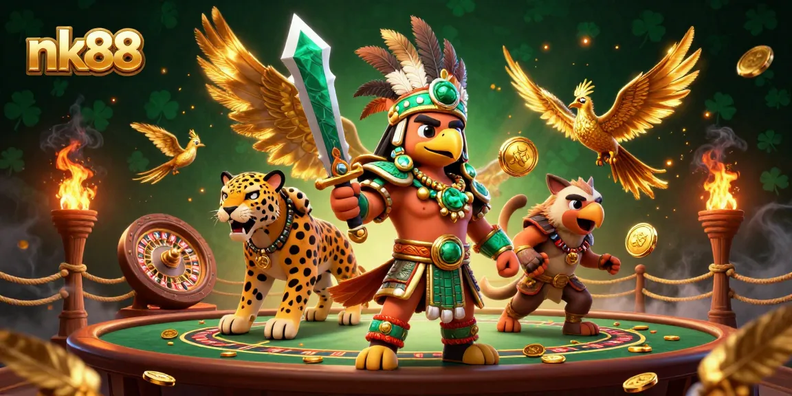 Win big at nk88 with intense live casino action and captivating Aztec warriors.