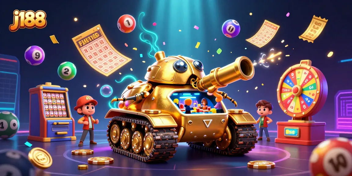 j188 showcases a vibrant casino scene filled with dynamic game elements and colorful excitement.