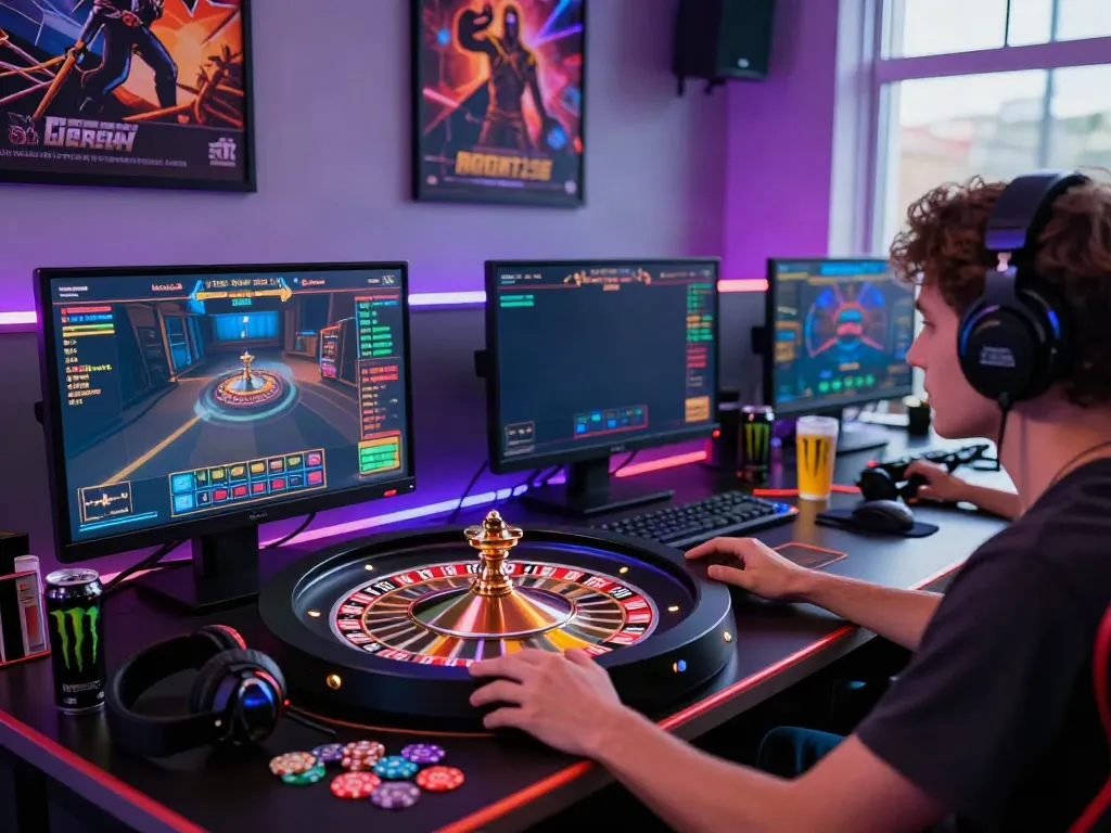 Online gaming experience at https://man88pro.com/ showing player engaged in exciting roulette game.