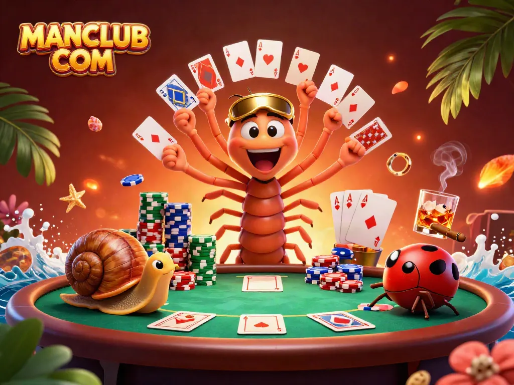 Engage in thrilling gameplay at MANCLUB COM with vibrant characters and dynamic poker elements.