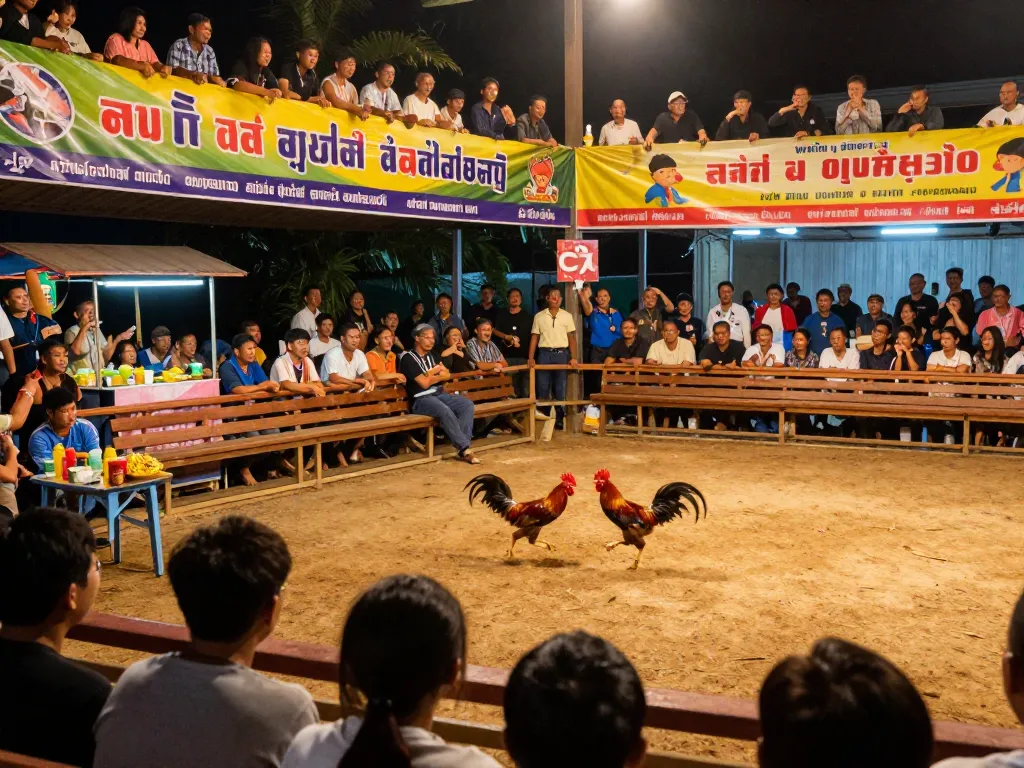 Experience live đá gà trực tiếp with exciting action in a vibrant cockfighting arena