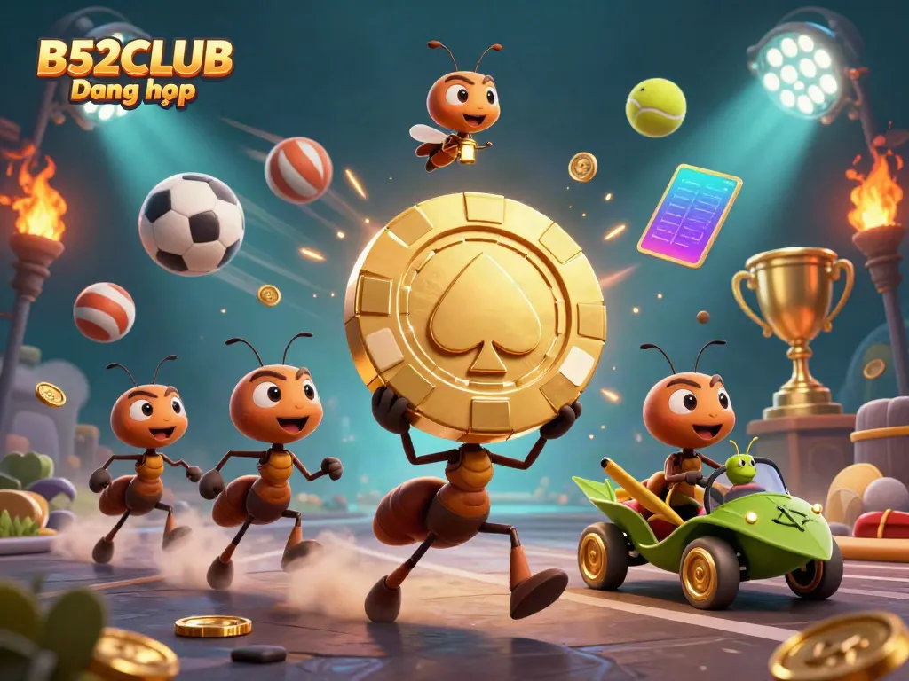 Experience the thrill of B52CLUB Đăng nhập with a heist scene featuring dynamic casino elements.
