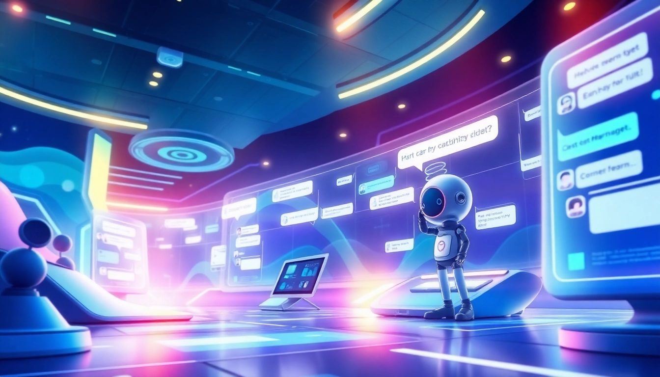 Engaging interactive AI chat scene showcasing CrushonAI's innovative character chats.