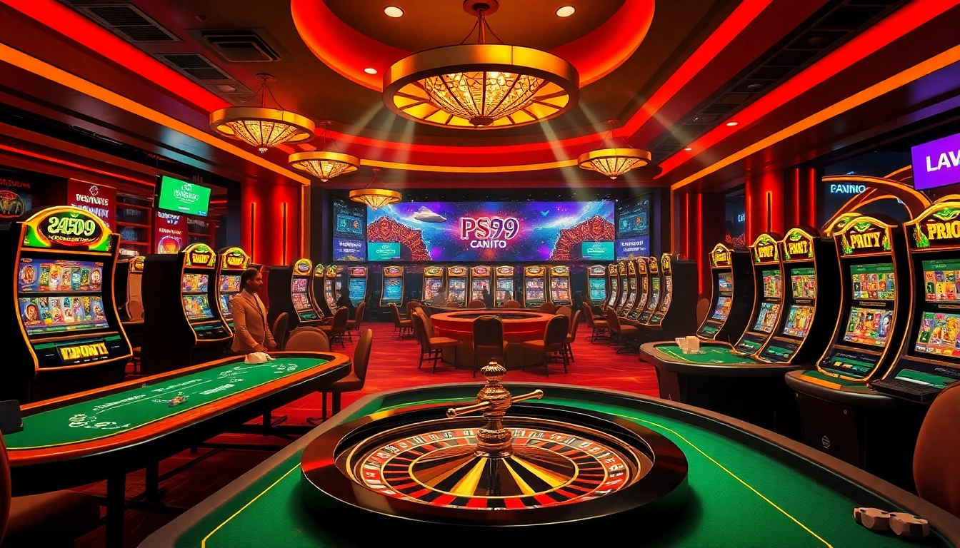 Experience the excitement of gambling at Nhà cái PS99 with vibrant casino elements.