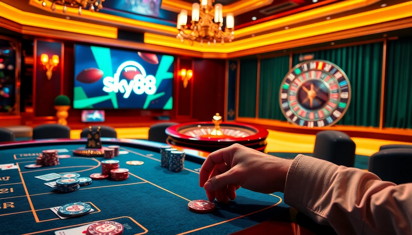 Engage with nhà cái sky88 for top-tier online casino action and thrilling betting experiences.