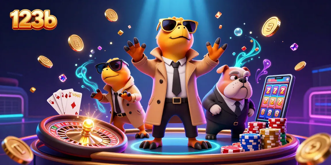 Engage with exciting 123b casino action featuring cartoon raptors and vibrant gaming elements.