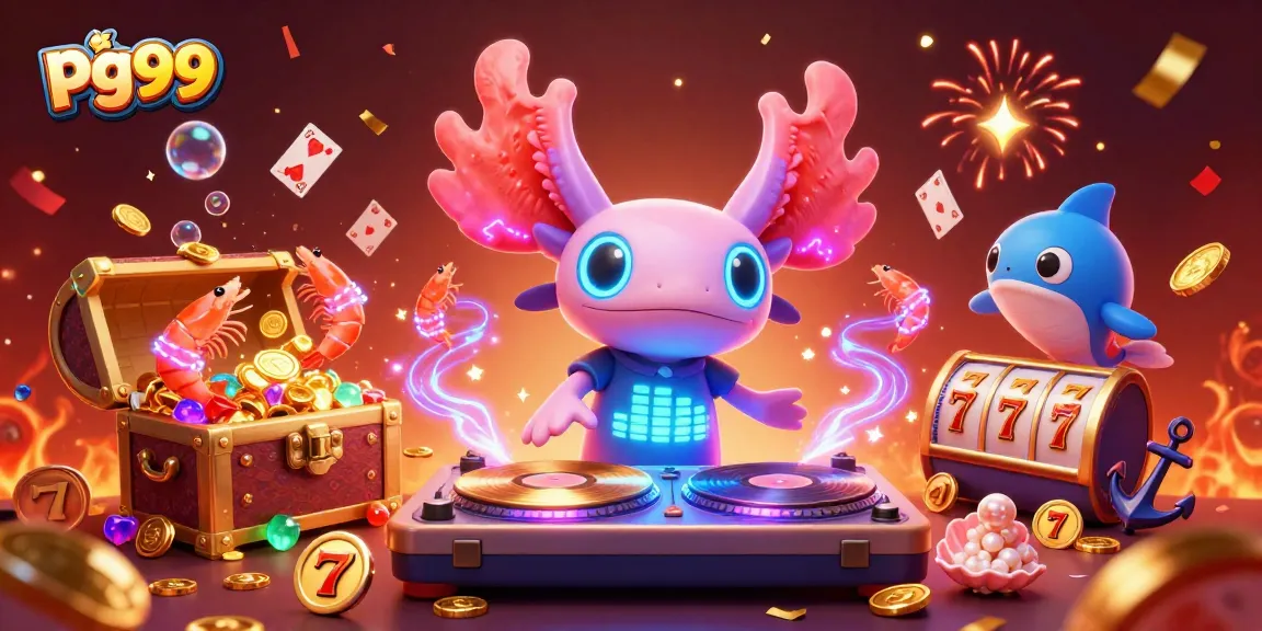 Experience exhilarating gameplay with pg99's vibrant underwater casino scene featuring dancing characters.